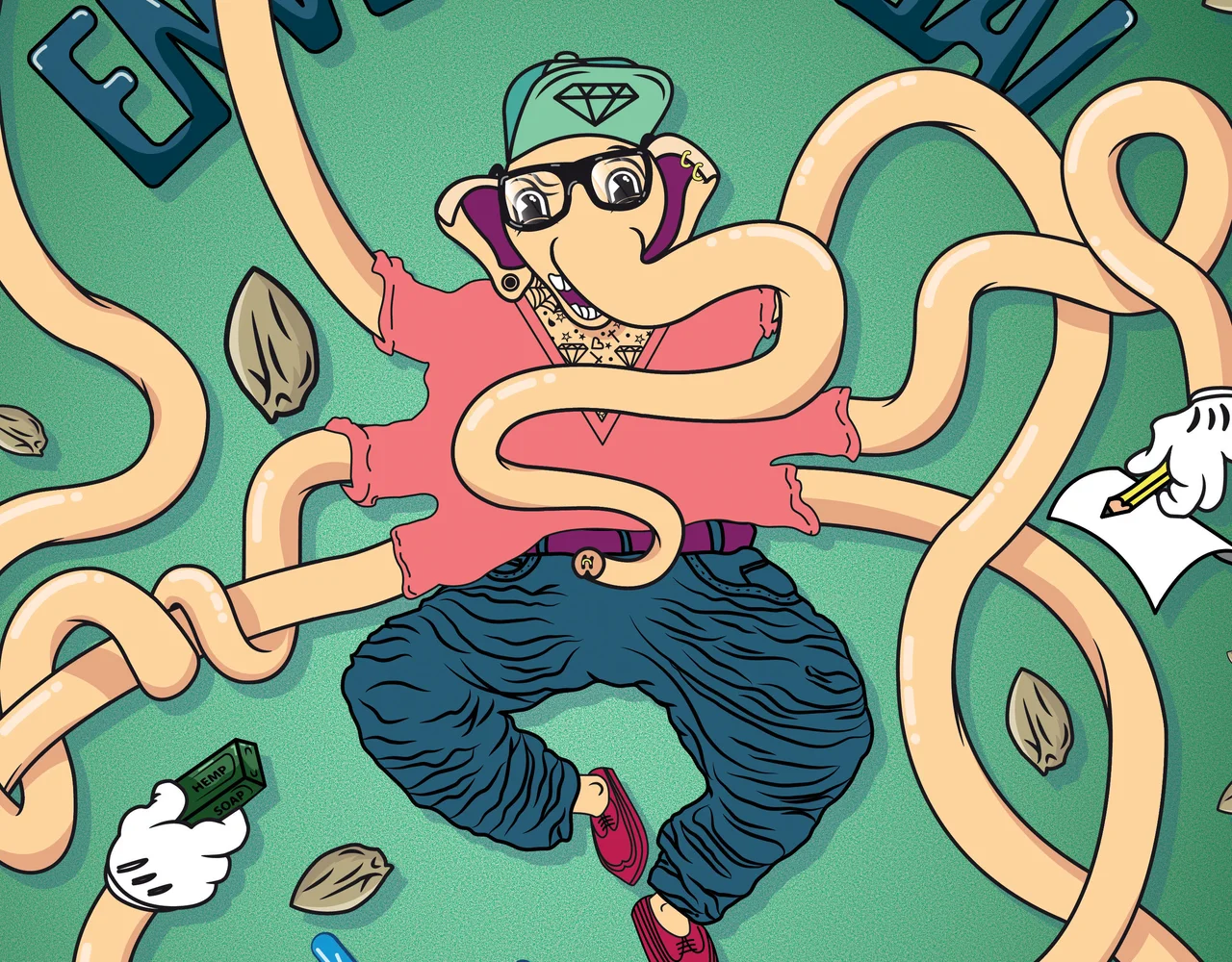 Hipster Ganesh Illustration